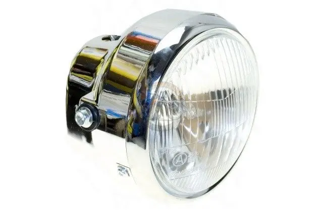 Фара Delta, Zodiak, Альфа, ОВ-70 круглая в сборе (Хром)   12759