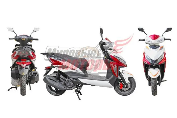 Скутер CITY (реплика Honda DIO RX) 49сс красно-белый (150) ММ 75952 (ПРЕДЗАКАЗ)